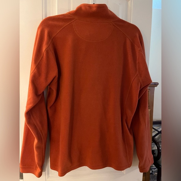 LL Bean Burnt Umber Trail Fleece, Quarter-Zip, size M - Picture 4 of 4